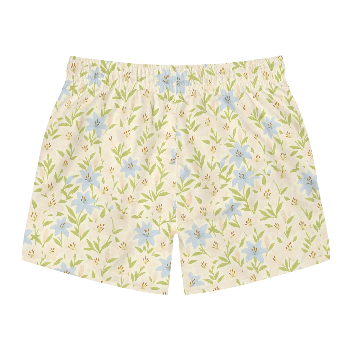 Lilies Light Swim Blue Trunks
