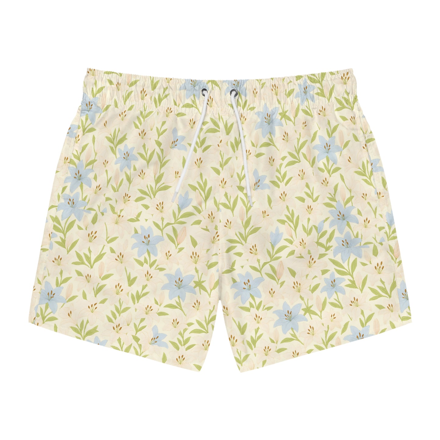Lilies Light Swim Blue Trunks