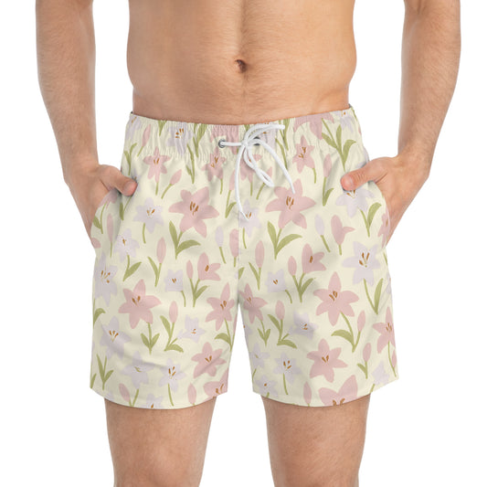 Lilies Light Swim Trunks